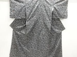 未使用品　枝葉模様織出し西陣お召し着物